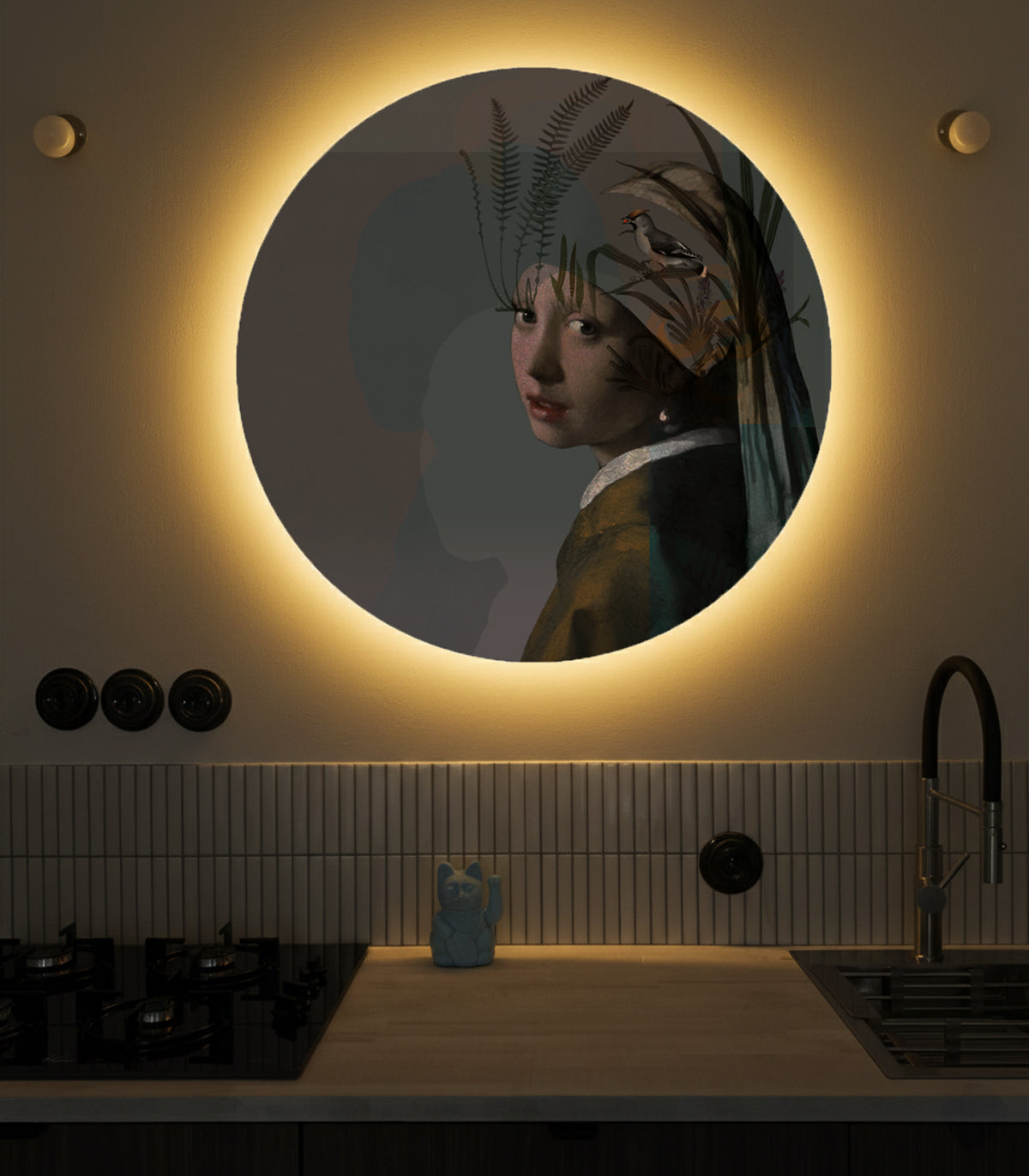 Dots Lighting Nature girl with the pearl