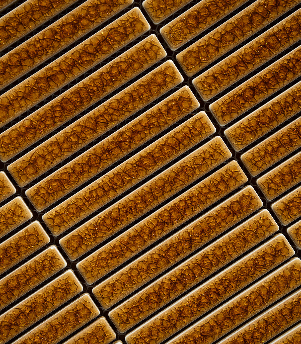 Mozaika mini piano brown crackle