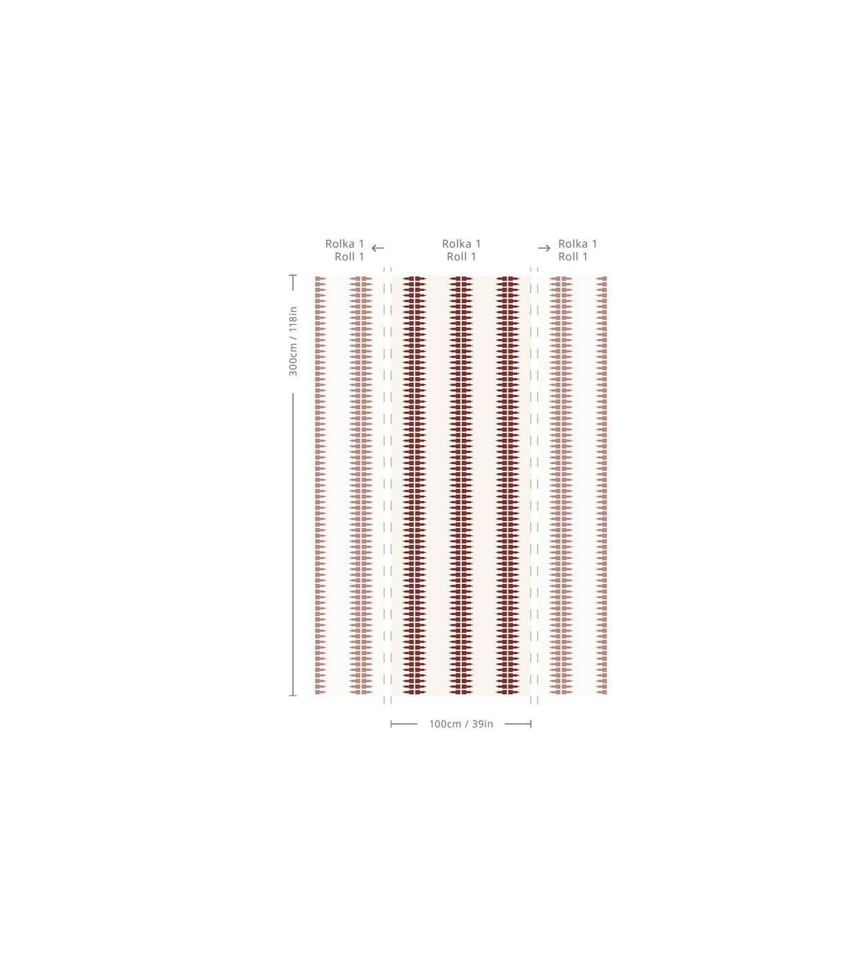 Tapeta Ornament Line Clay - Wallcolors®
