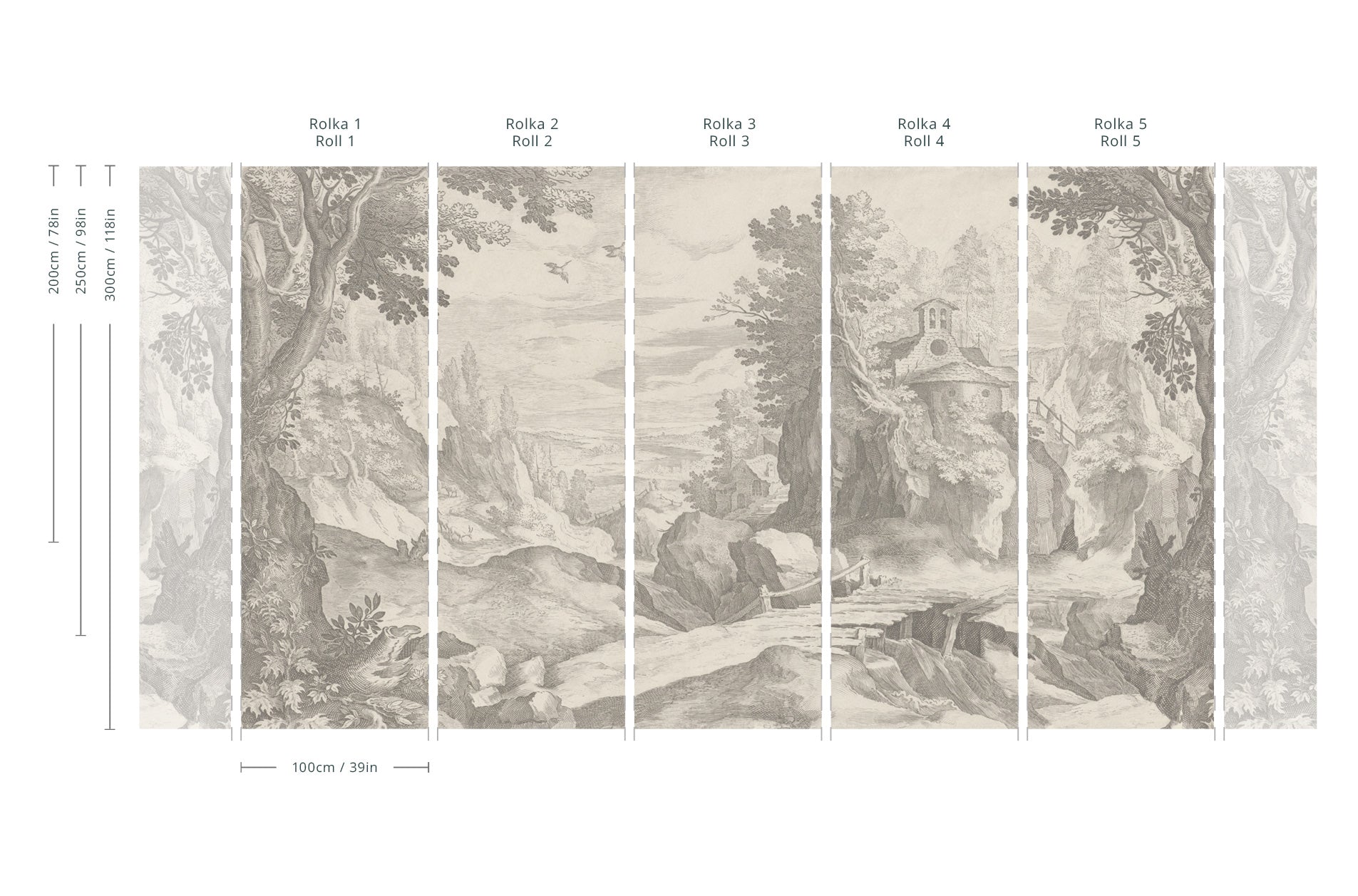 Wallpaper Sacred Path Beige