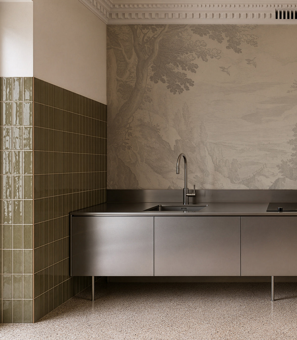 Wallpaper Sacred Path Beige