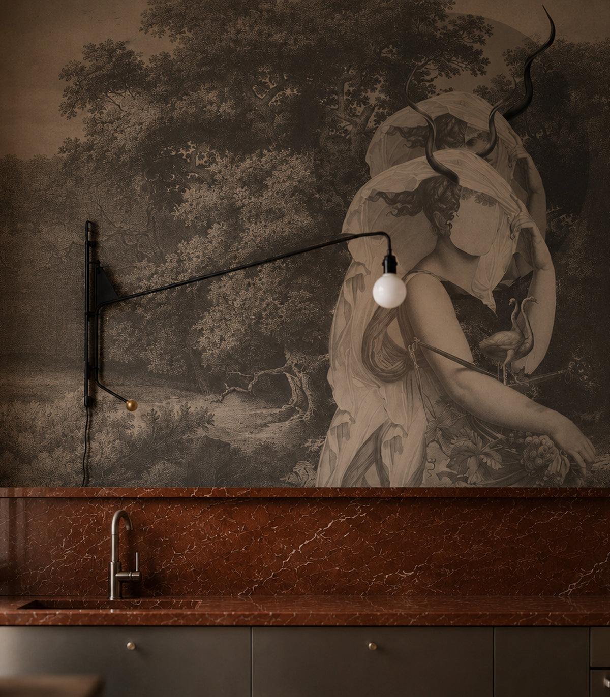 <tc>Wallpaper Silent Goddess Monochrome</tc>