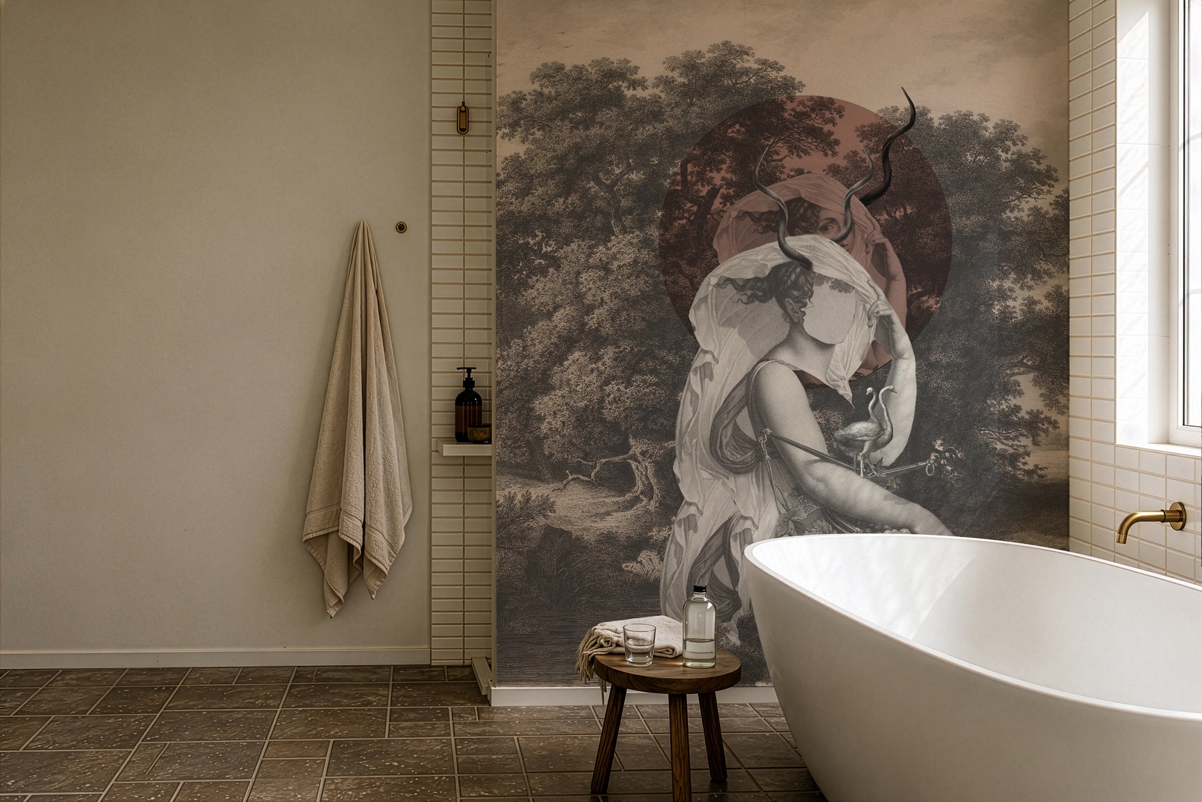 Wallpaper Silent Goddess Terracota