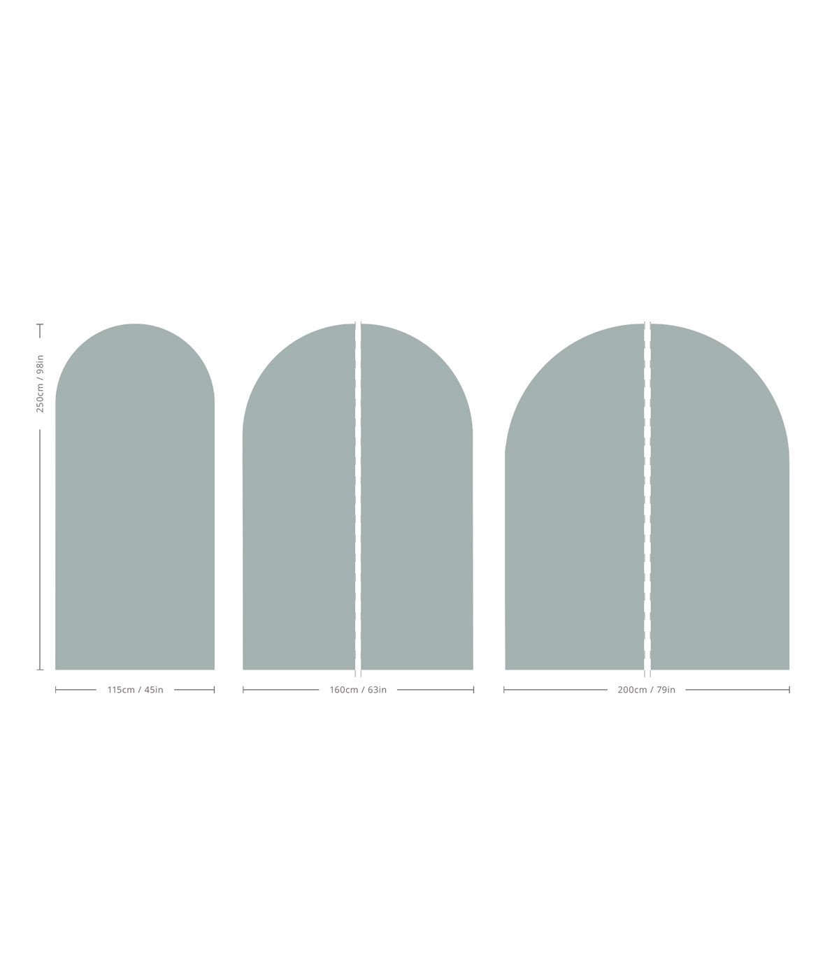 Arch Solid Soft Mineral - Wallcolors®