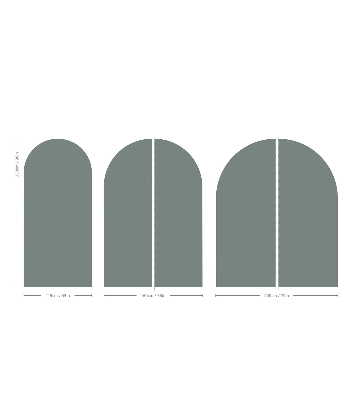 Arch Solid Soft Mineral - Wallcolors®