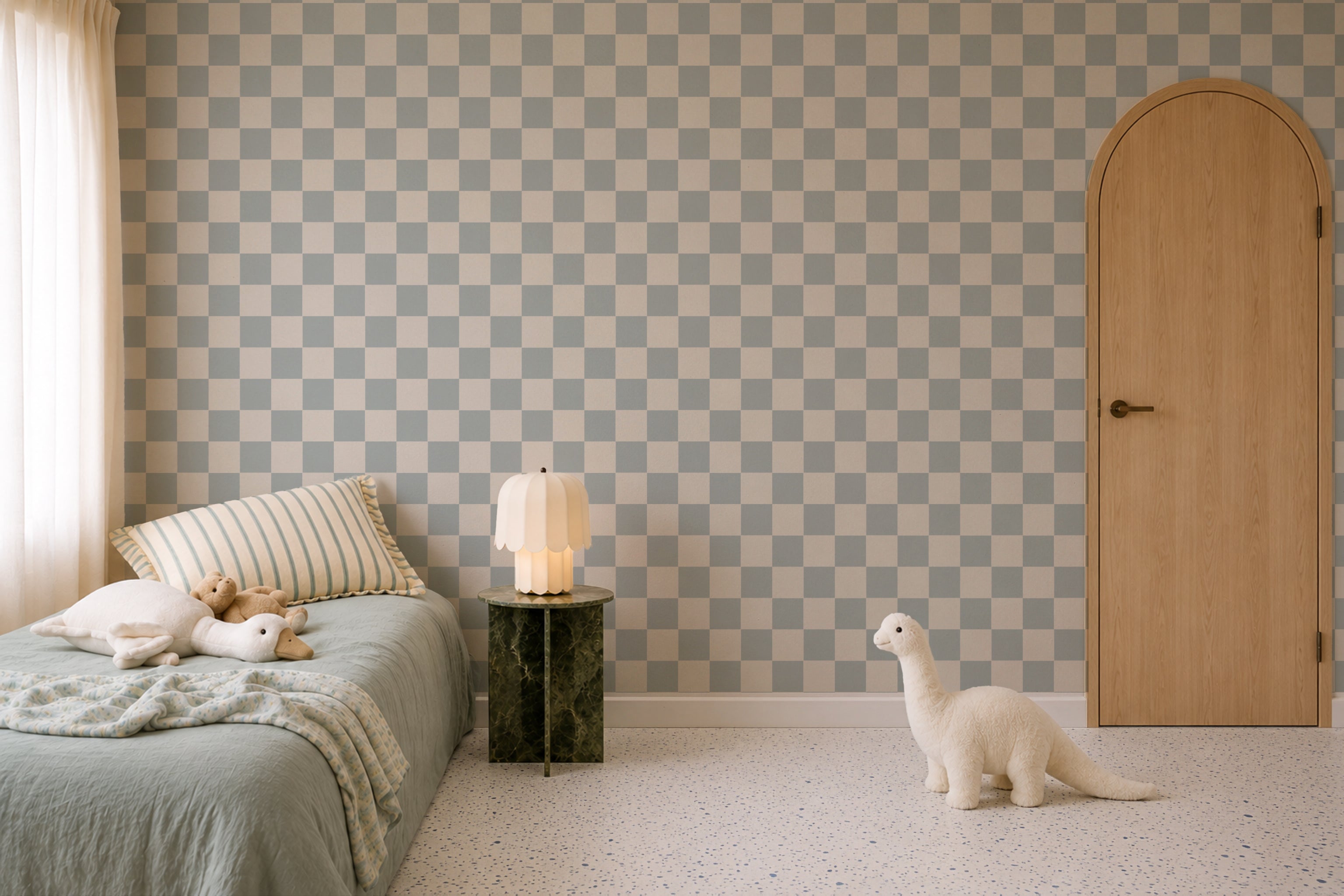 Wallpaper Square Checks Mount Saint