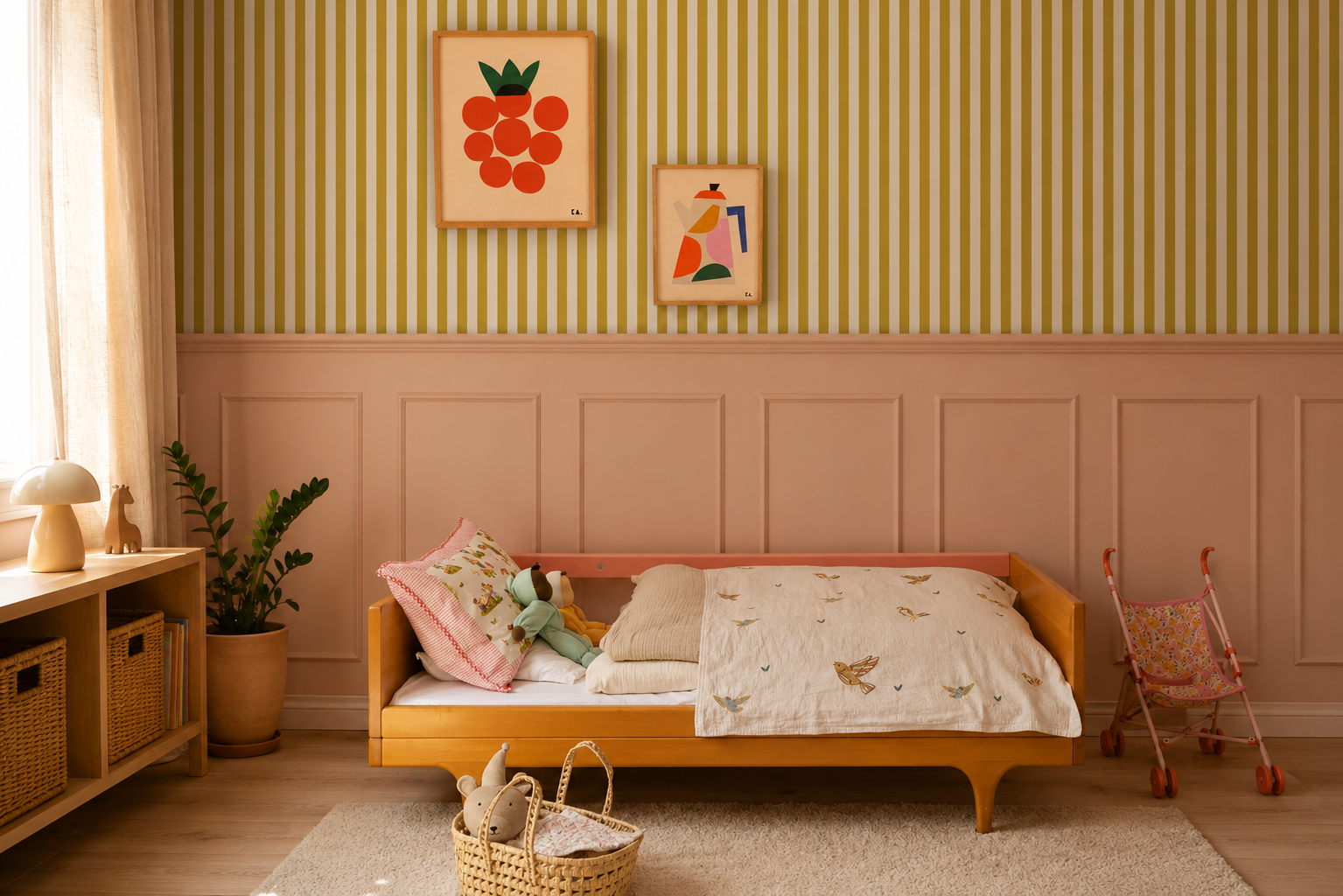 Tapeta Stripe Meadow Mustard