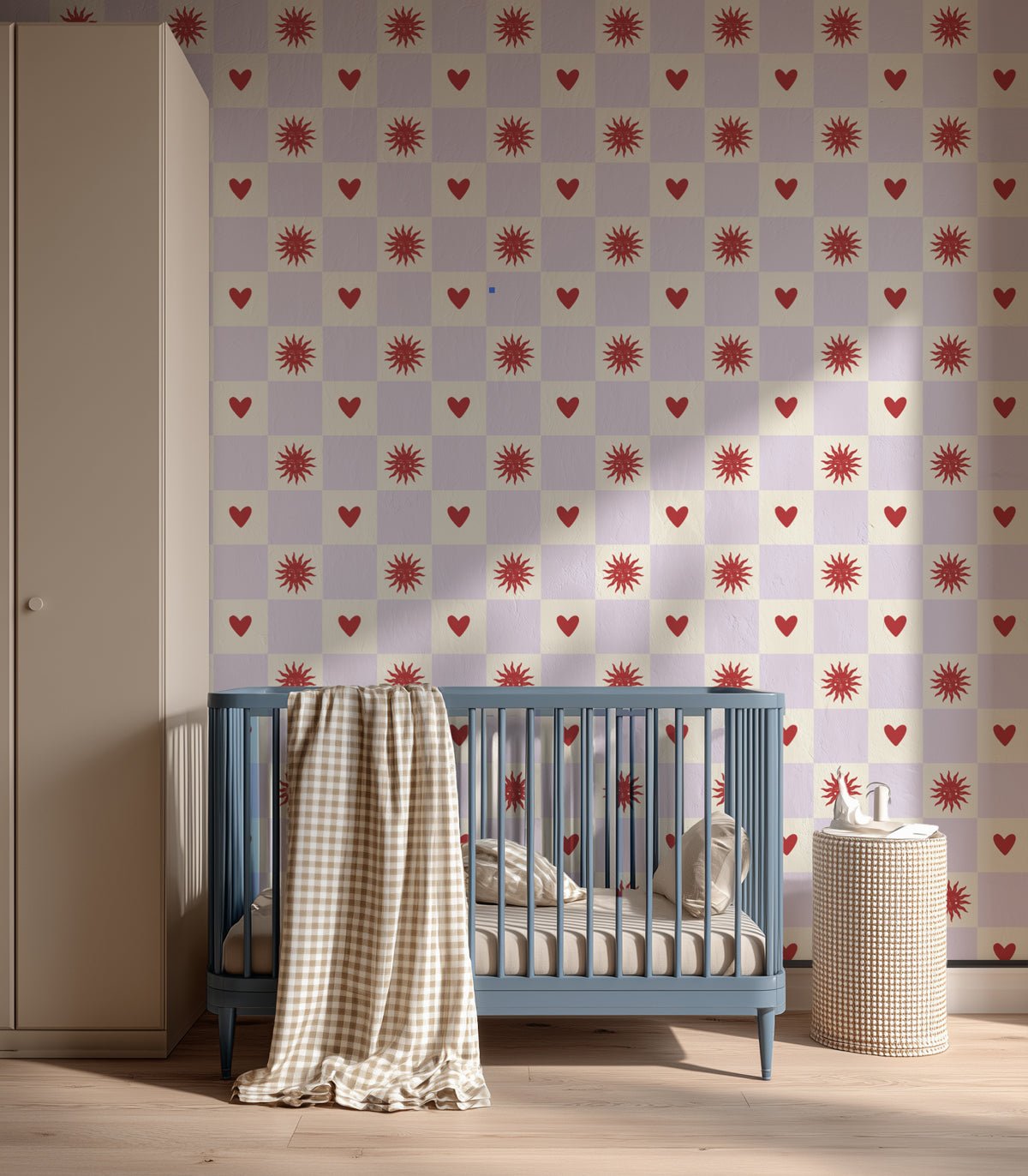 Tapeta Sun and heart - Wallcolors®