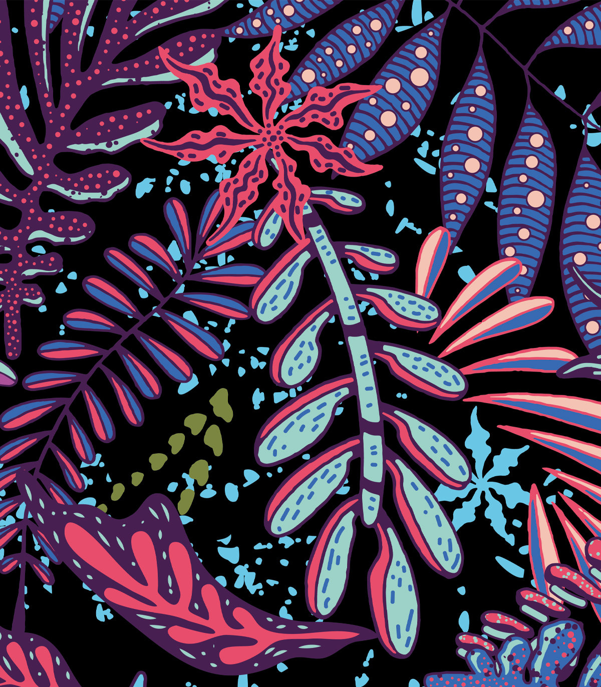 Tapeta Violet Leaves