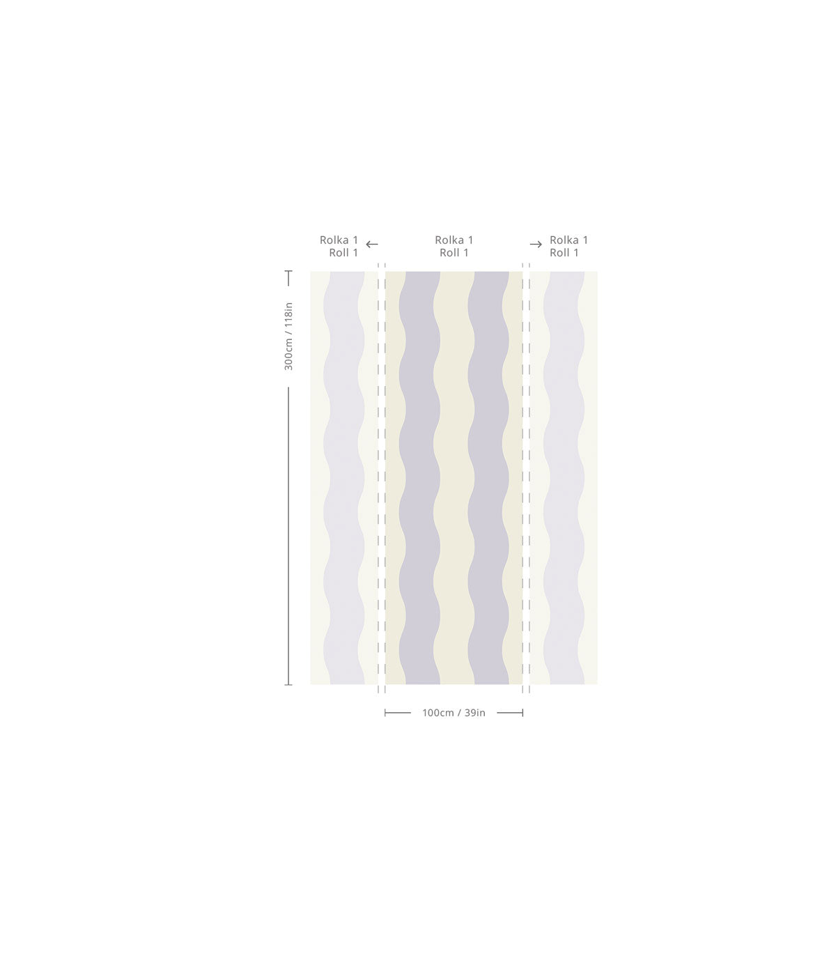 Wallpaper Wave Stripe Winter Gray