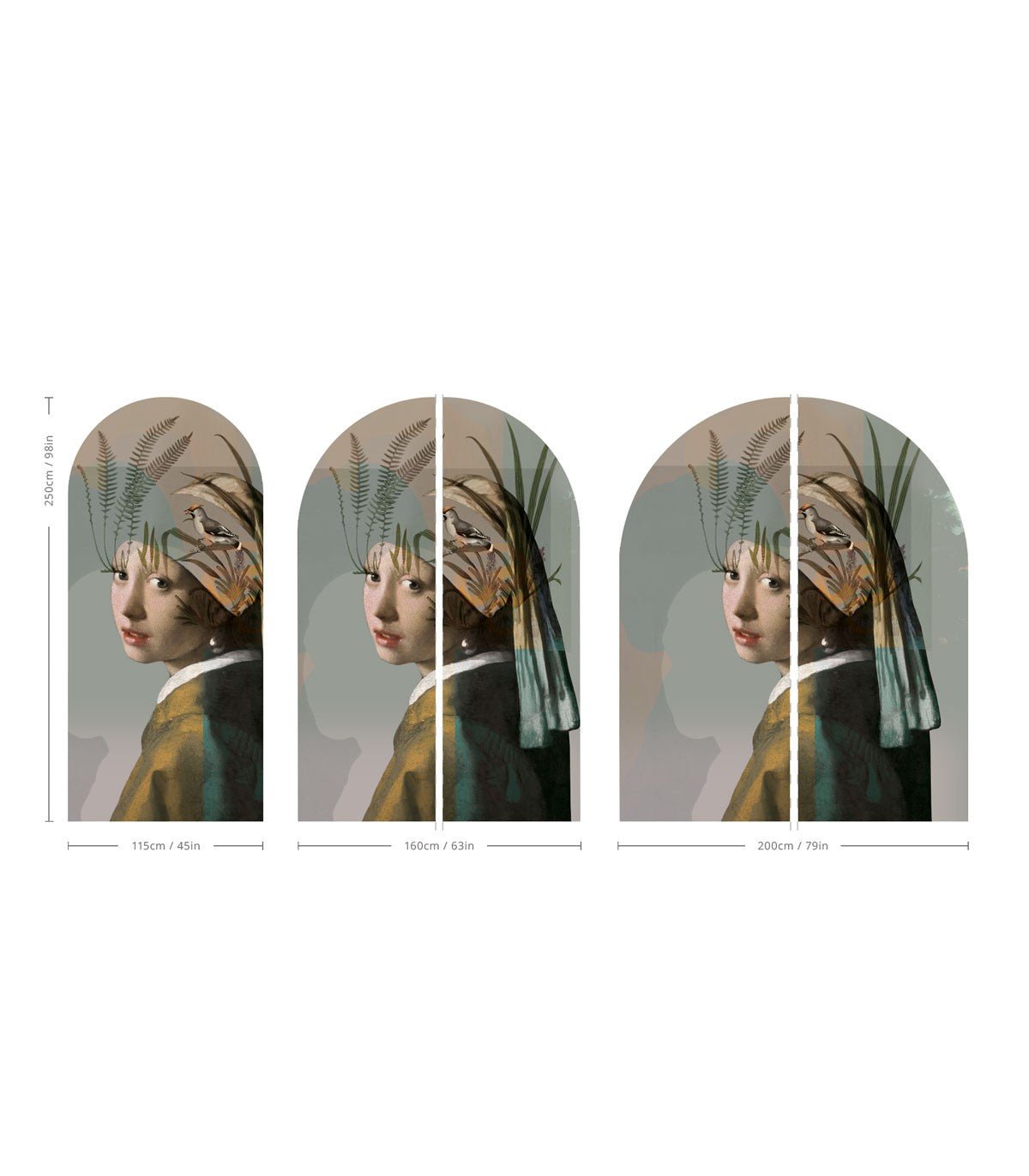 Arch Nature girl with the pearl - Wallcolors®