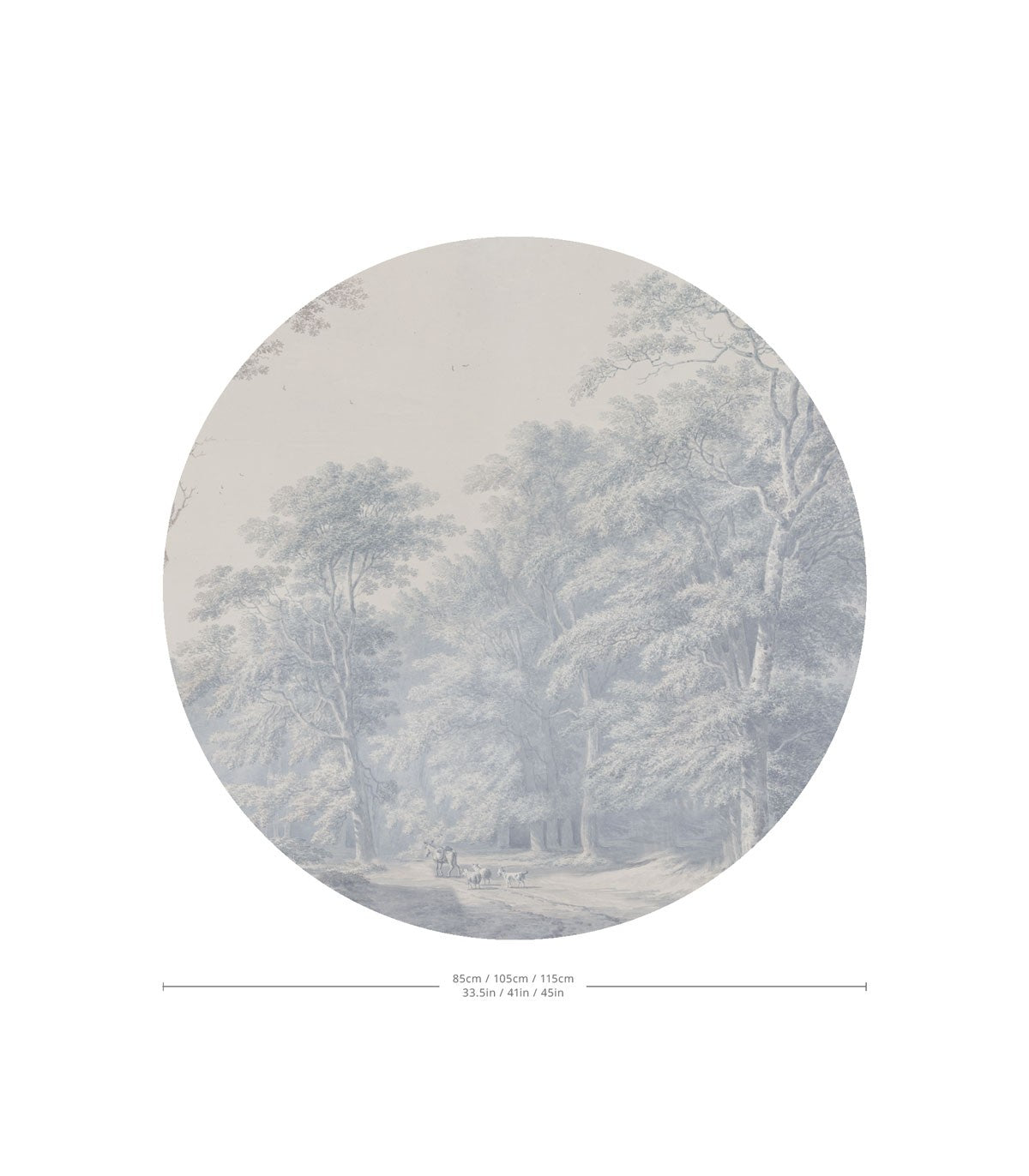 Dots Watercolor Grove Blue - Wallcolors®