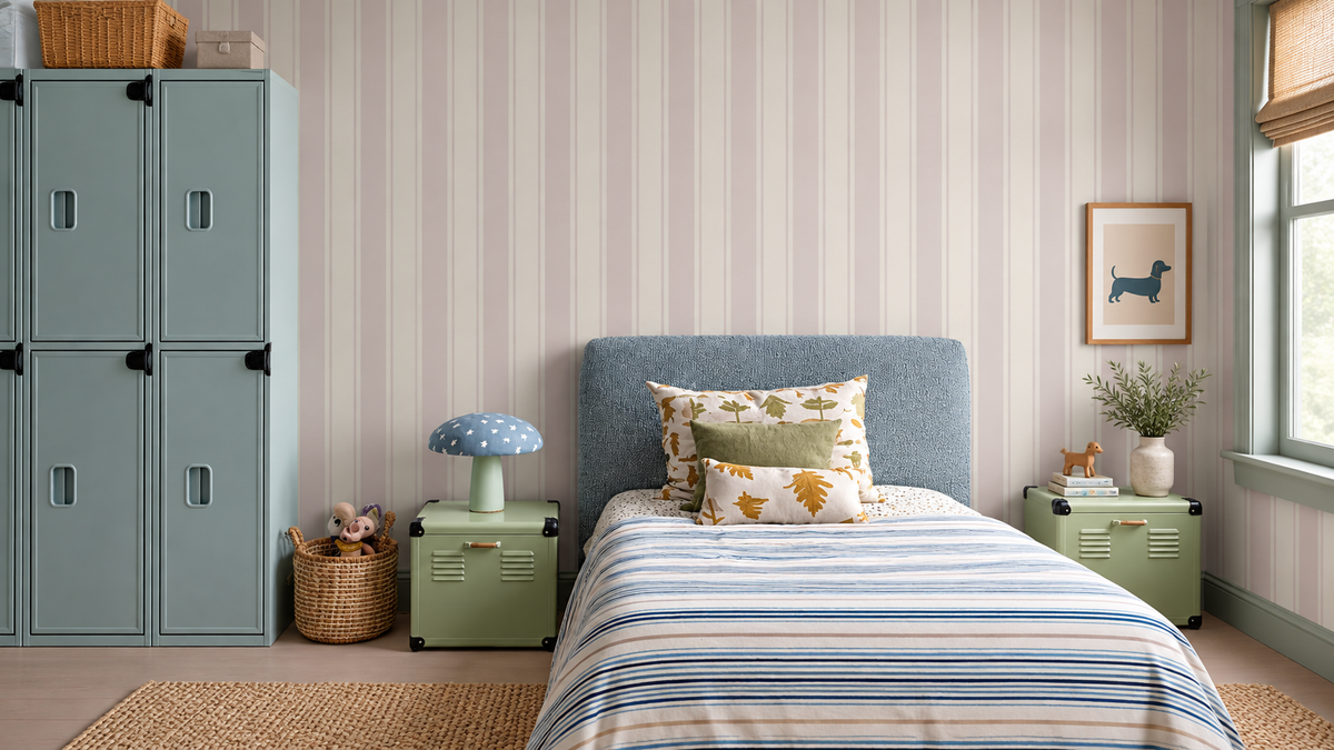 Wallpaper Gentle Stripe Soft Taupe