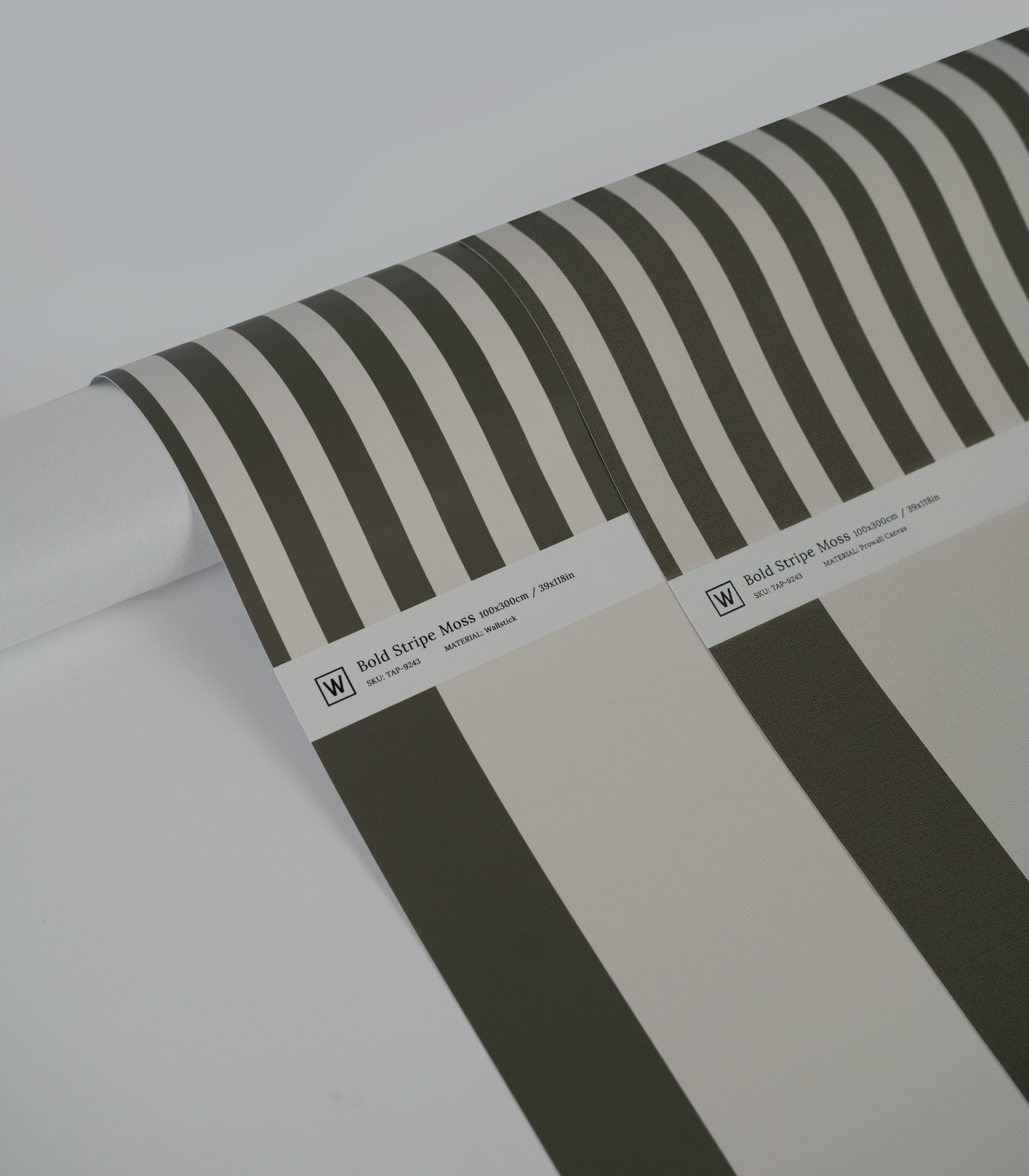 Wallpaper Bold Stripe Moss