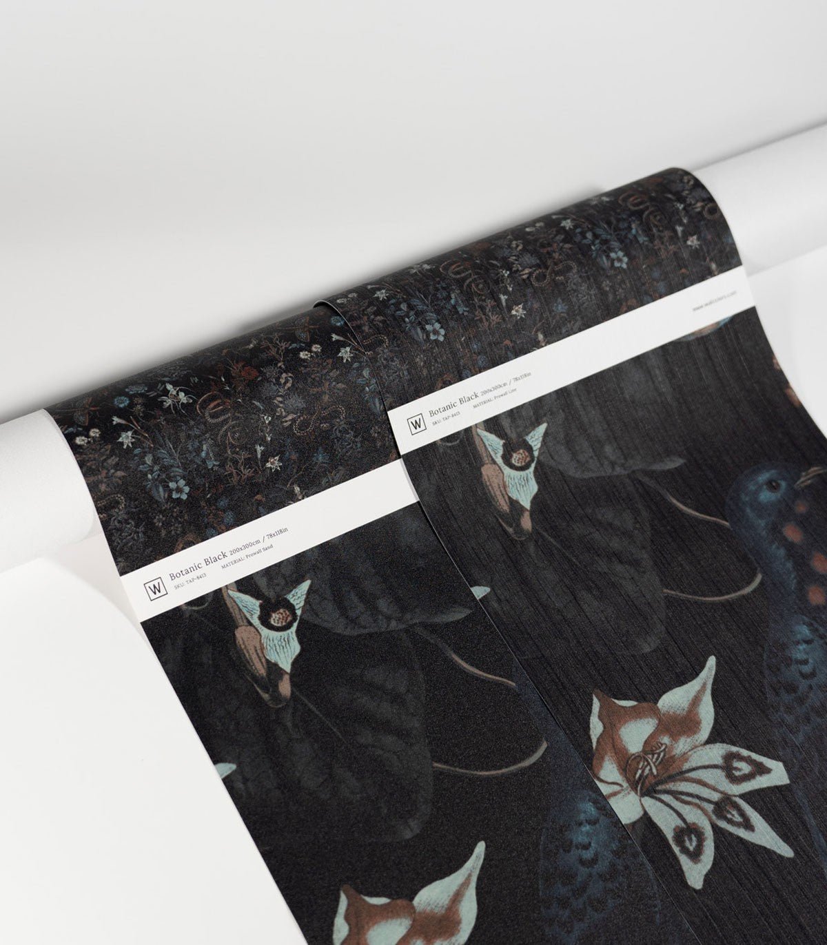 Tapeta Botanic Black - Wallcolors®