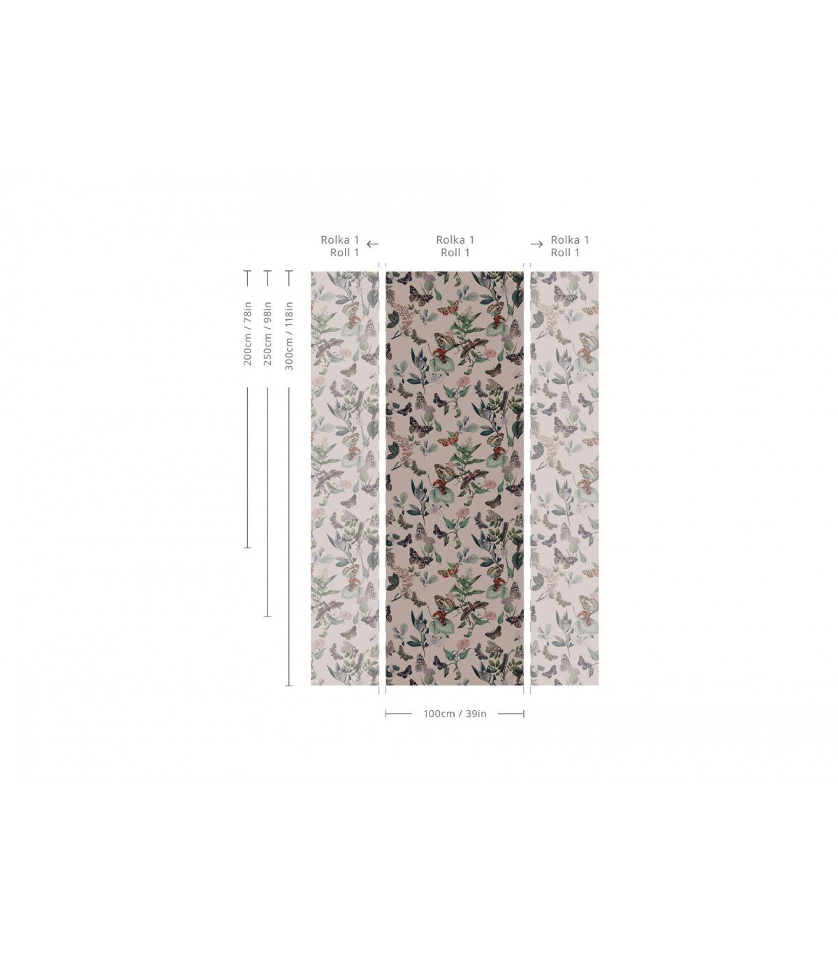 Tapeta Butterfly Rowan Pink - Wallcolors®