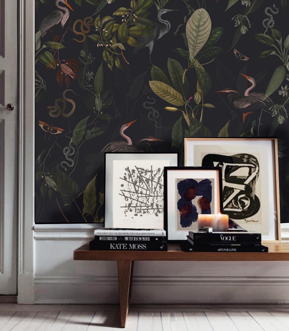 Tapeta Dark Heron - Wallcolors®