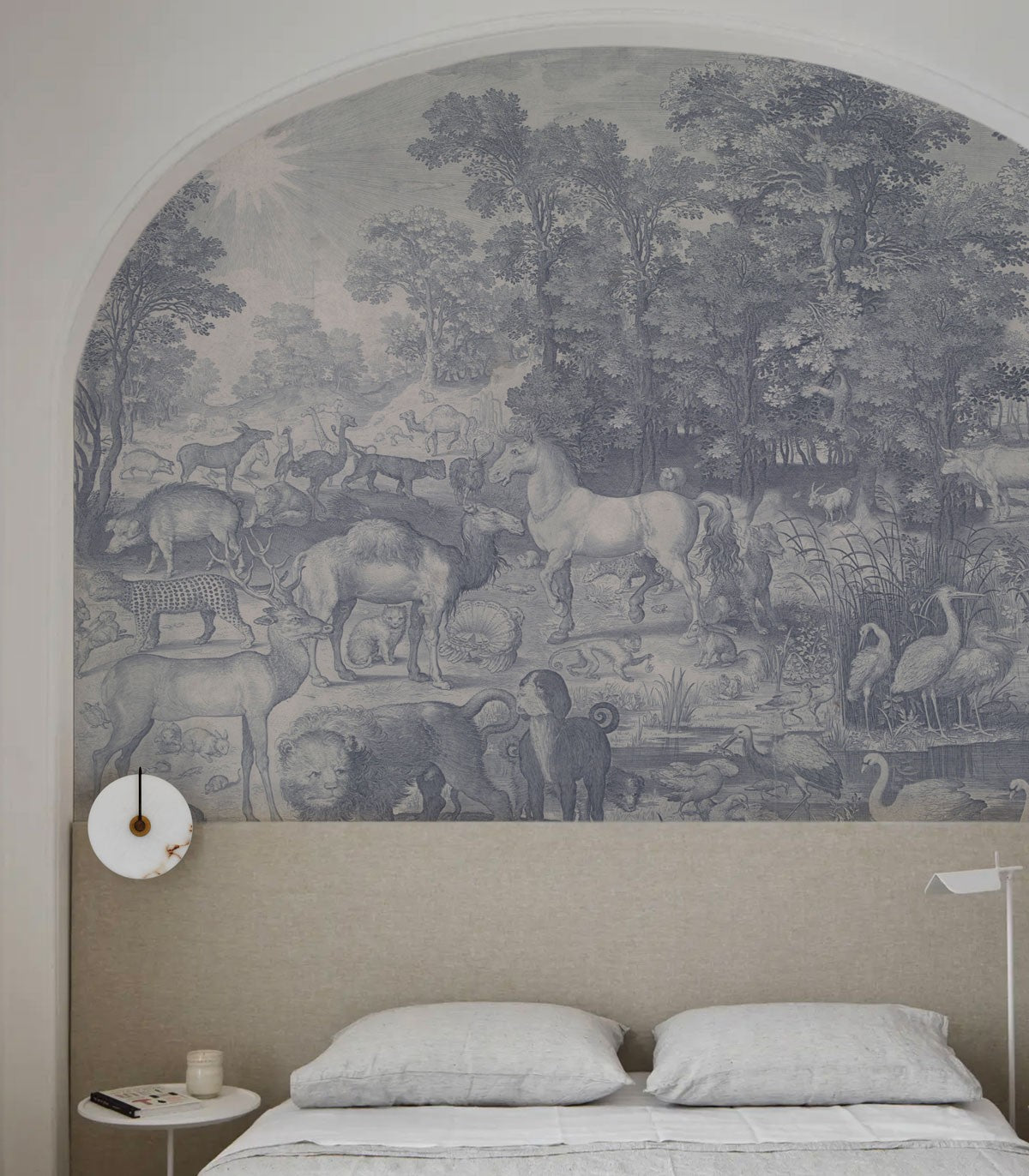 Tapeta Fauna Fresco Blue