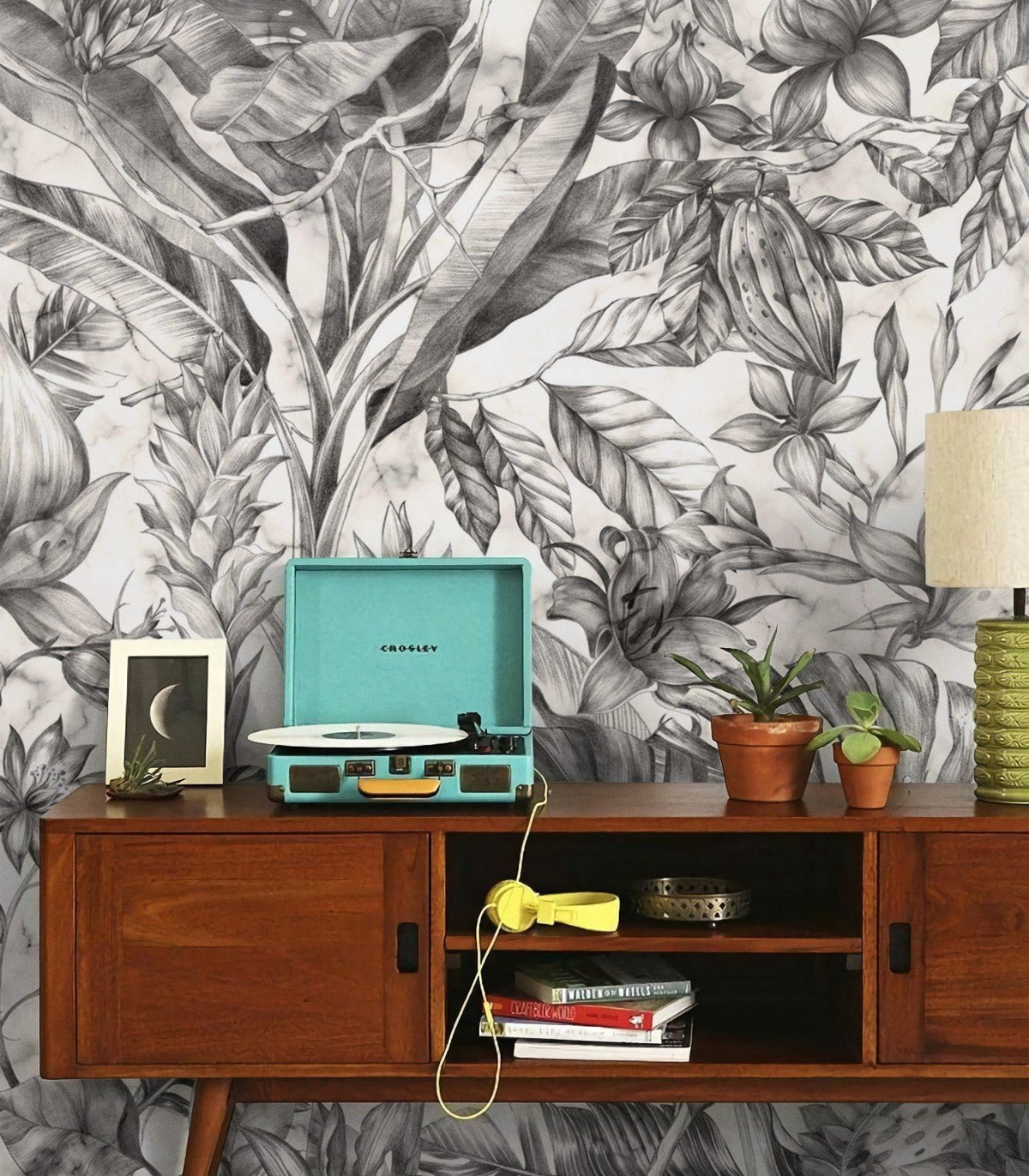 Tapeta Mysterious Flower Monohrome - Wallcolors®