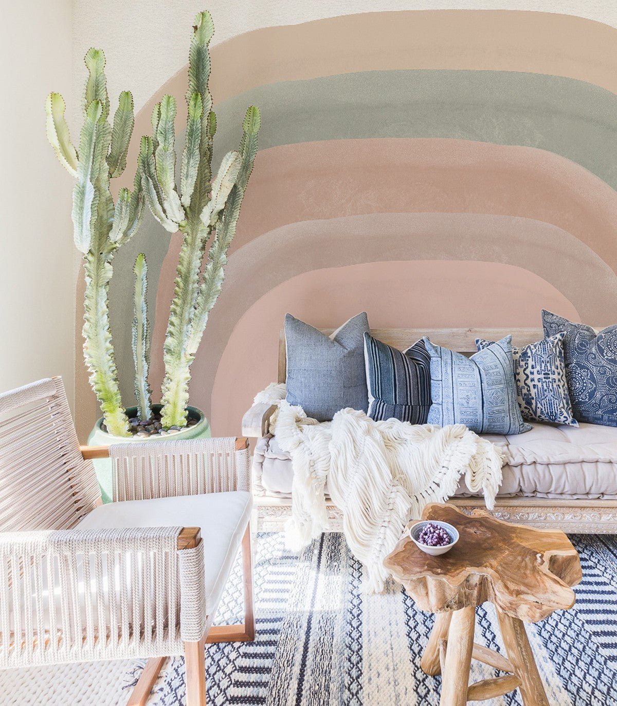 Tapeta Pastel Rainbow - Wallcolors®