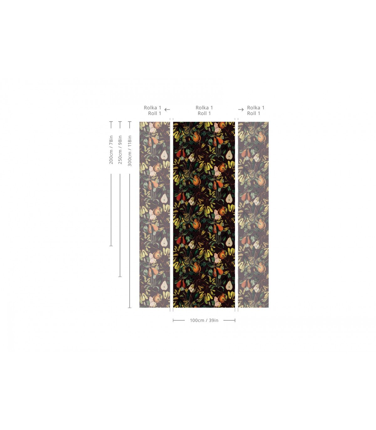 Tapeta Pear Maroon - Wallcolors®