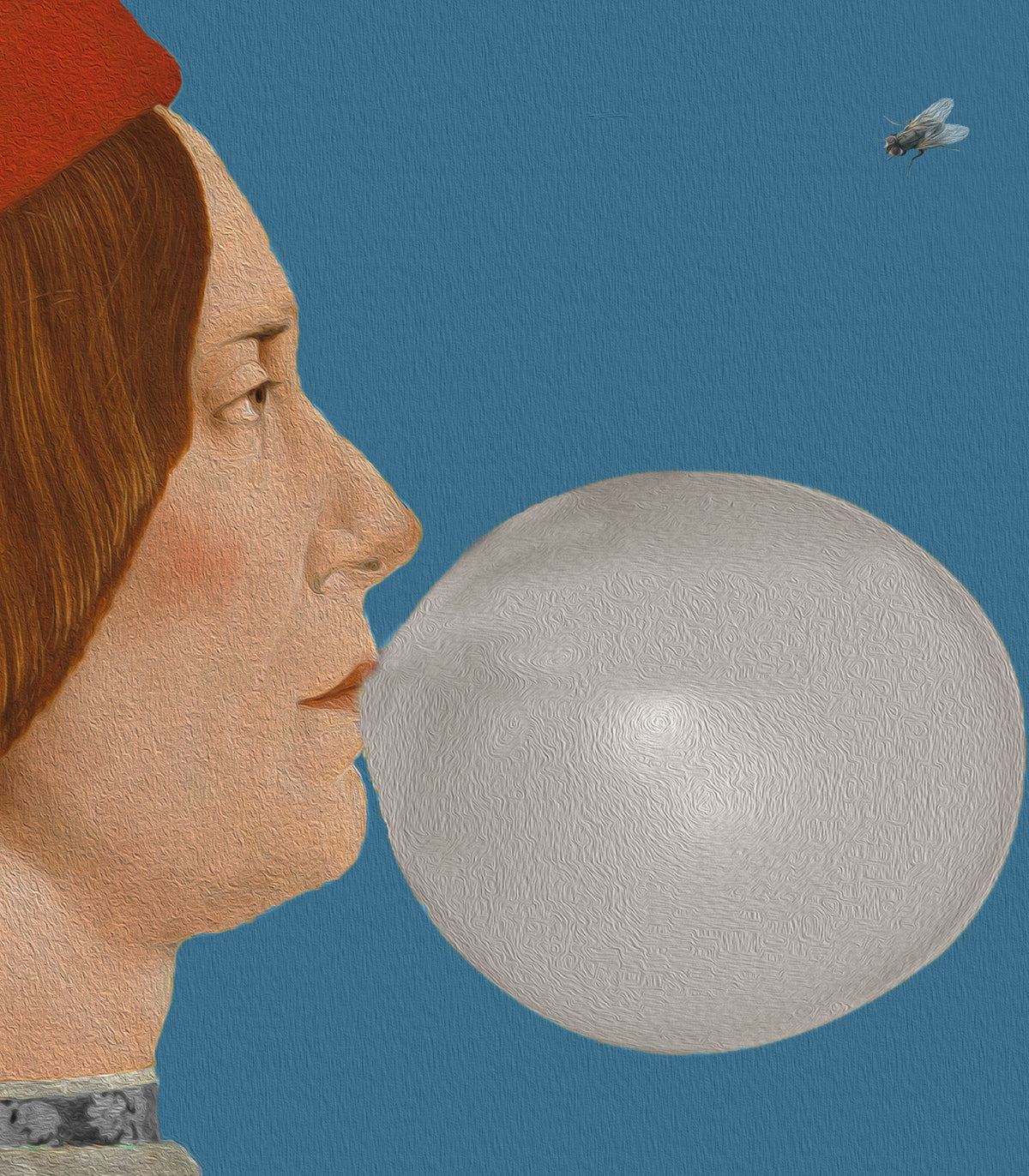 Dots Boy with Bubble Gum blue