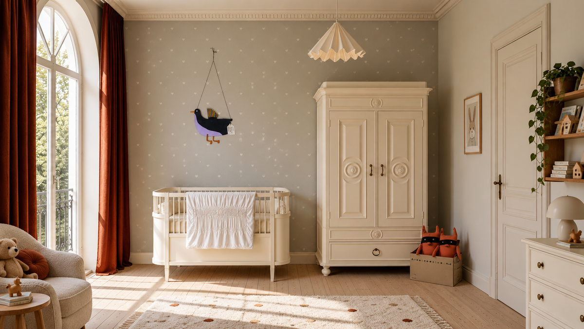 Wallpaper Heart Lattice Pearl Grey