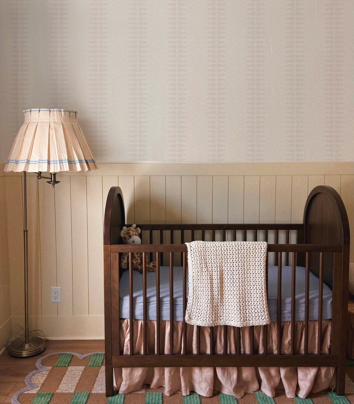 Tapeta Ornament Line Mist Soft Sand - Wallcolors®