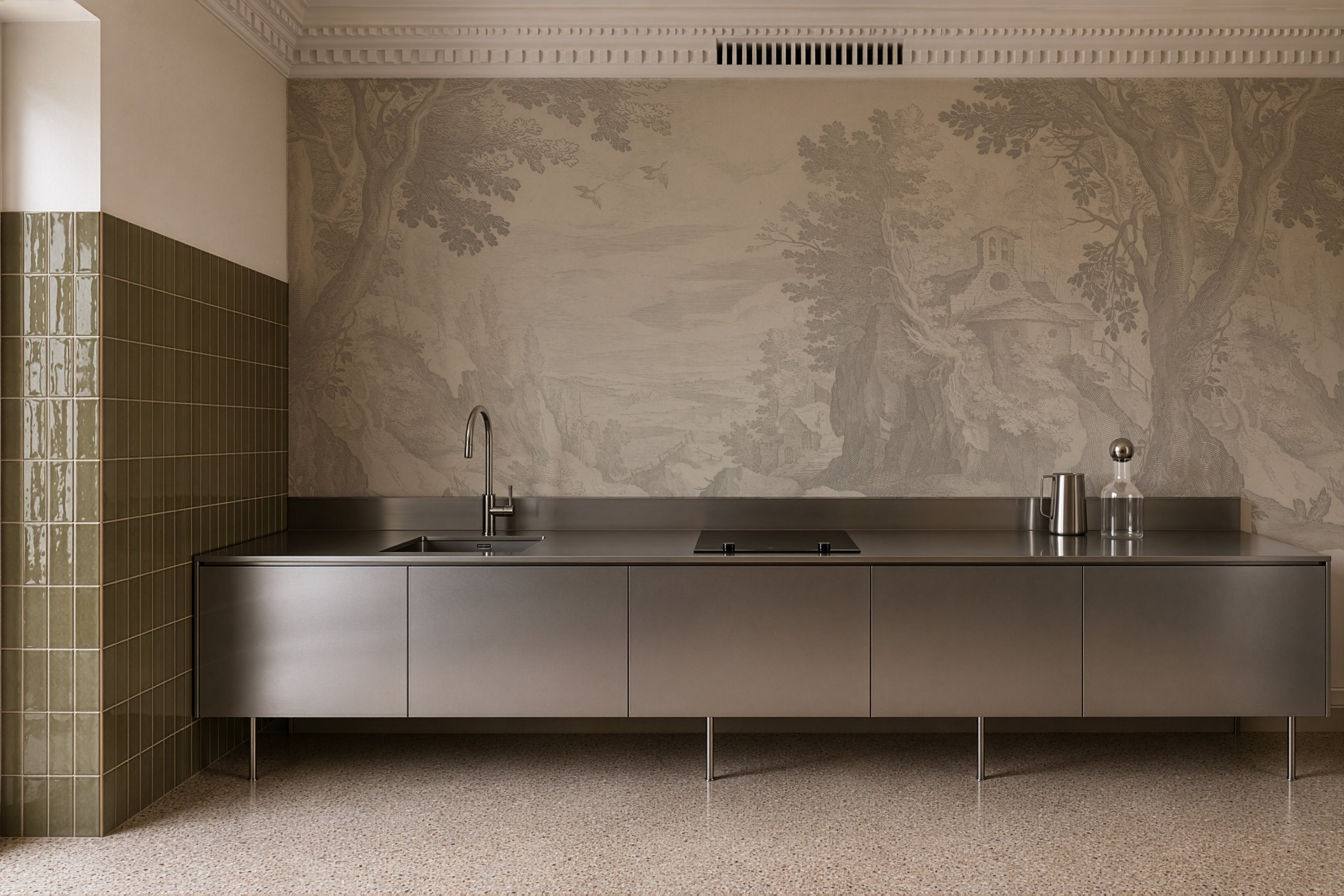 Wallpaper Sacred Path Beige