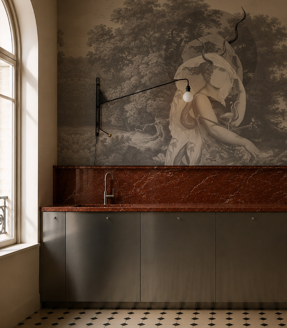 <tc>Wallpaper Silent Goddess Monochrome</tc>