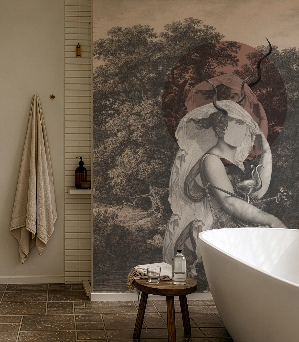 Wallpaper Silent Goddess Terracota