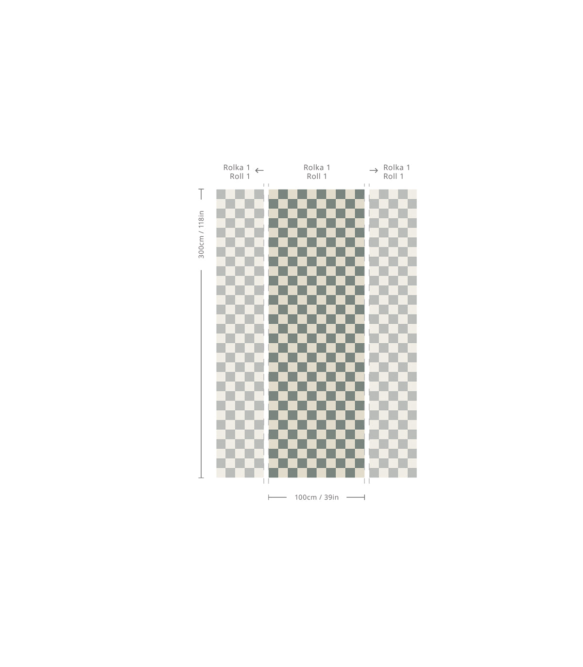 Wallpaper Square Checks Night Train