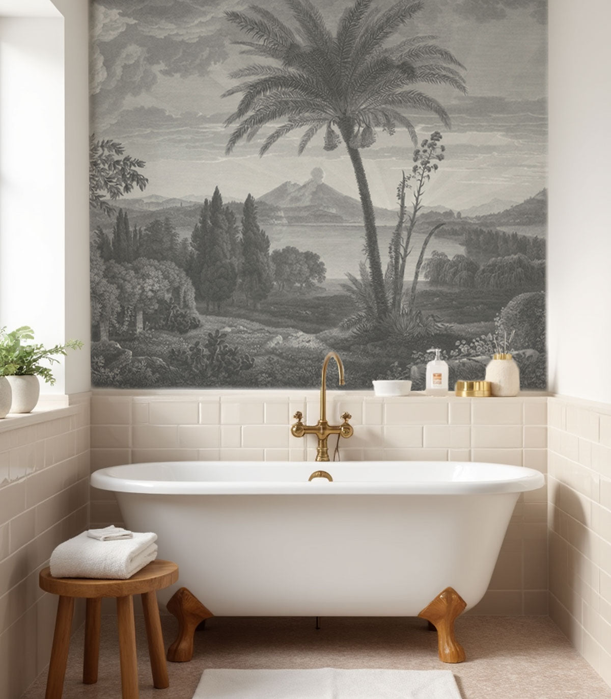 Tapeta Tropical Volcano Vista - Wallcolors®