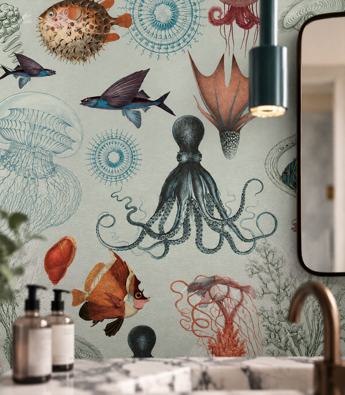 Wallpaper Underwater World Light