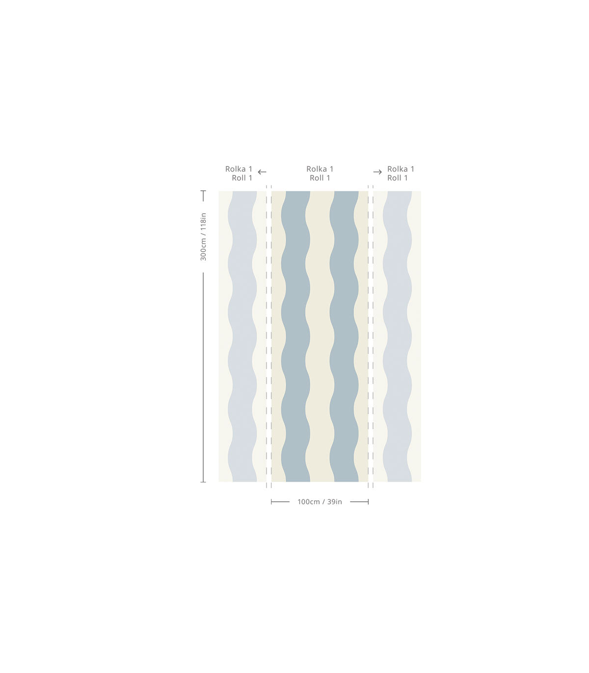 Wallpaper Wave Stripe Athabasca
