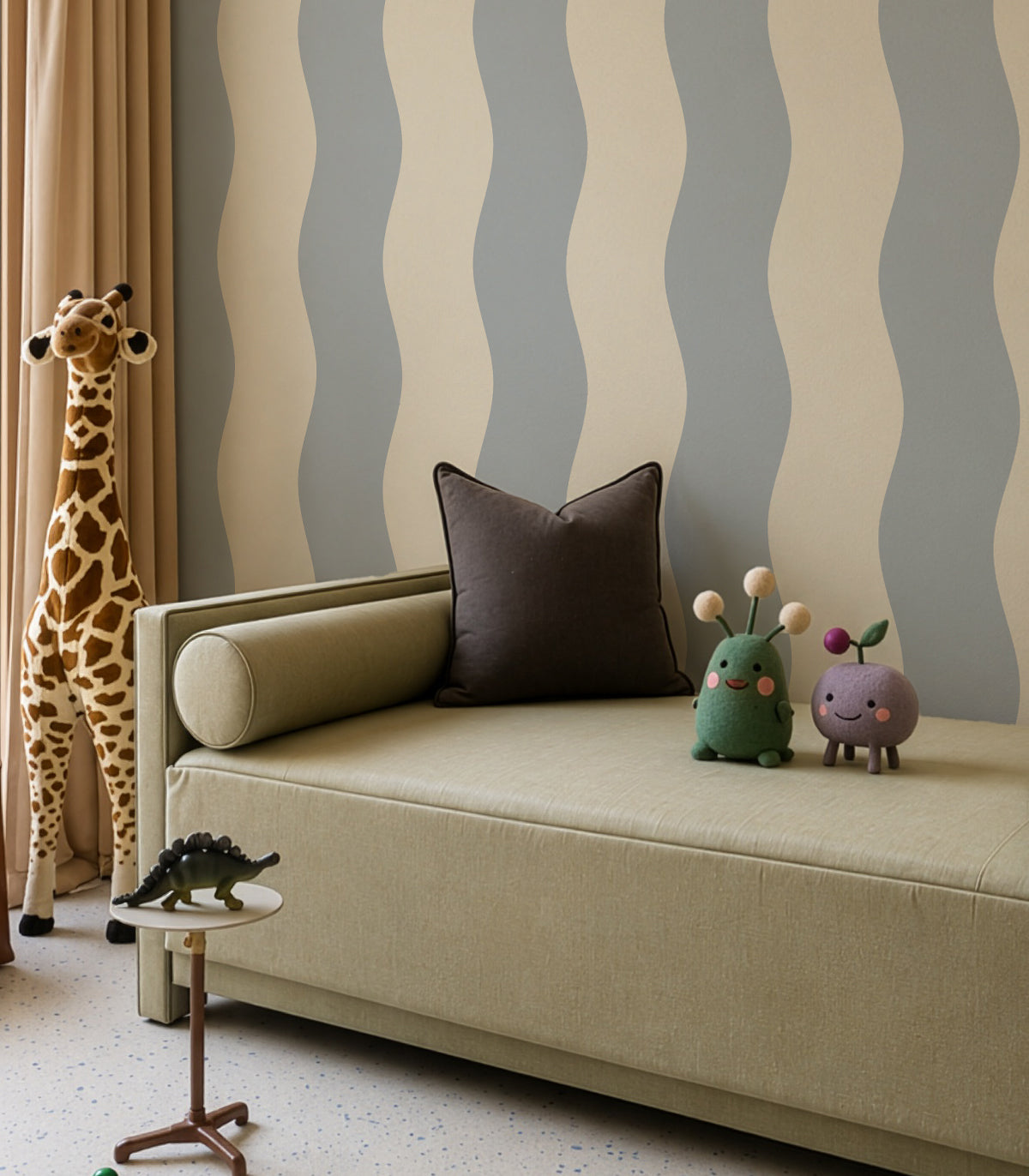 Wallpaper Wave Stripe Athabasca