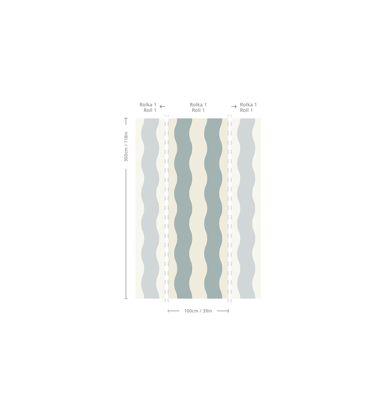 Wallpaper Wave Stripe Mount Saint Anne