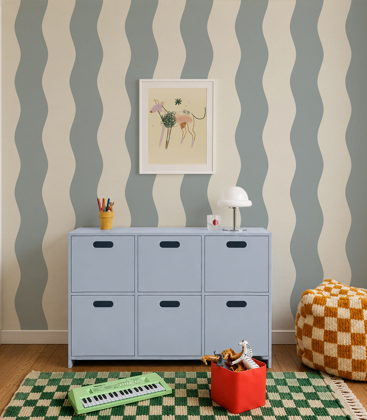 Wallpaper Wave Stripe Mount Saint Anne
