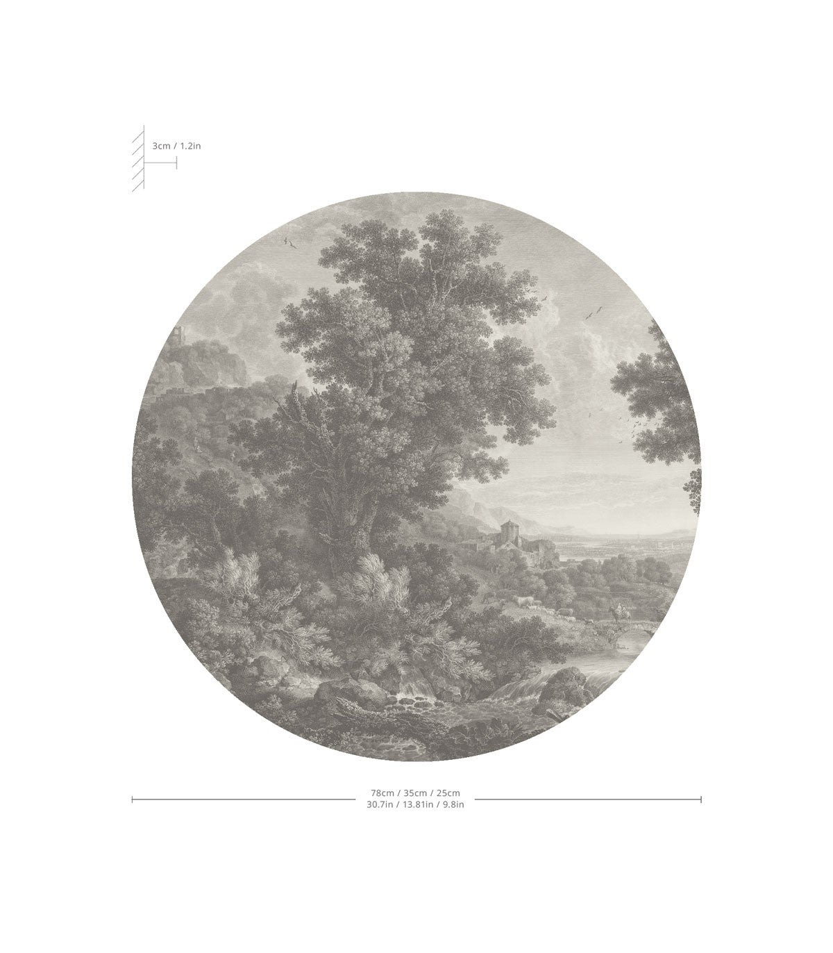 Dots Lighting Picturesque Valley of Serenity - Wallcolors®