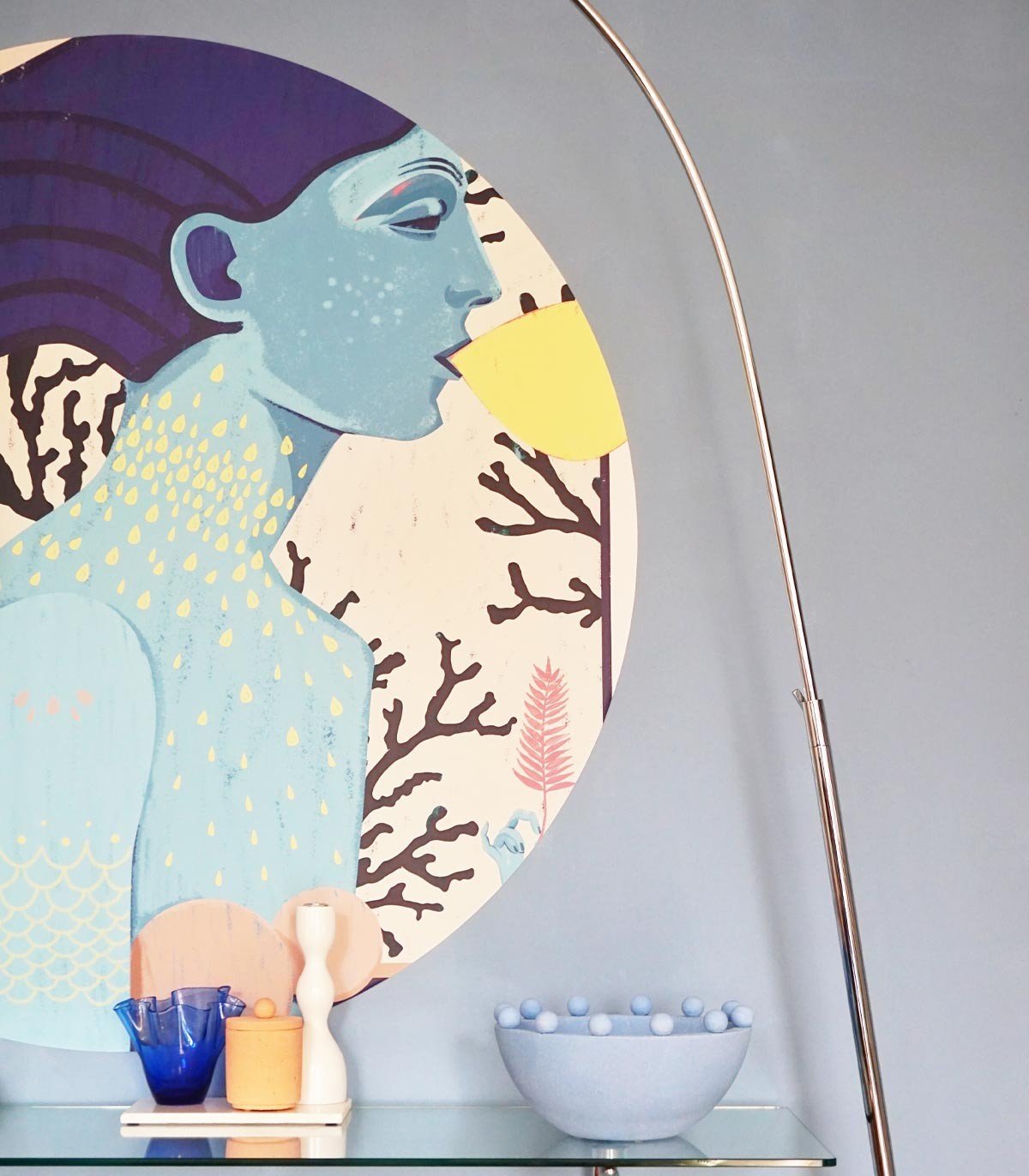 Dots Siren cool girl - Wallcolors®