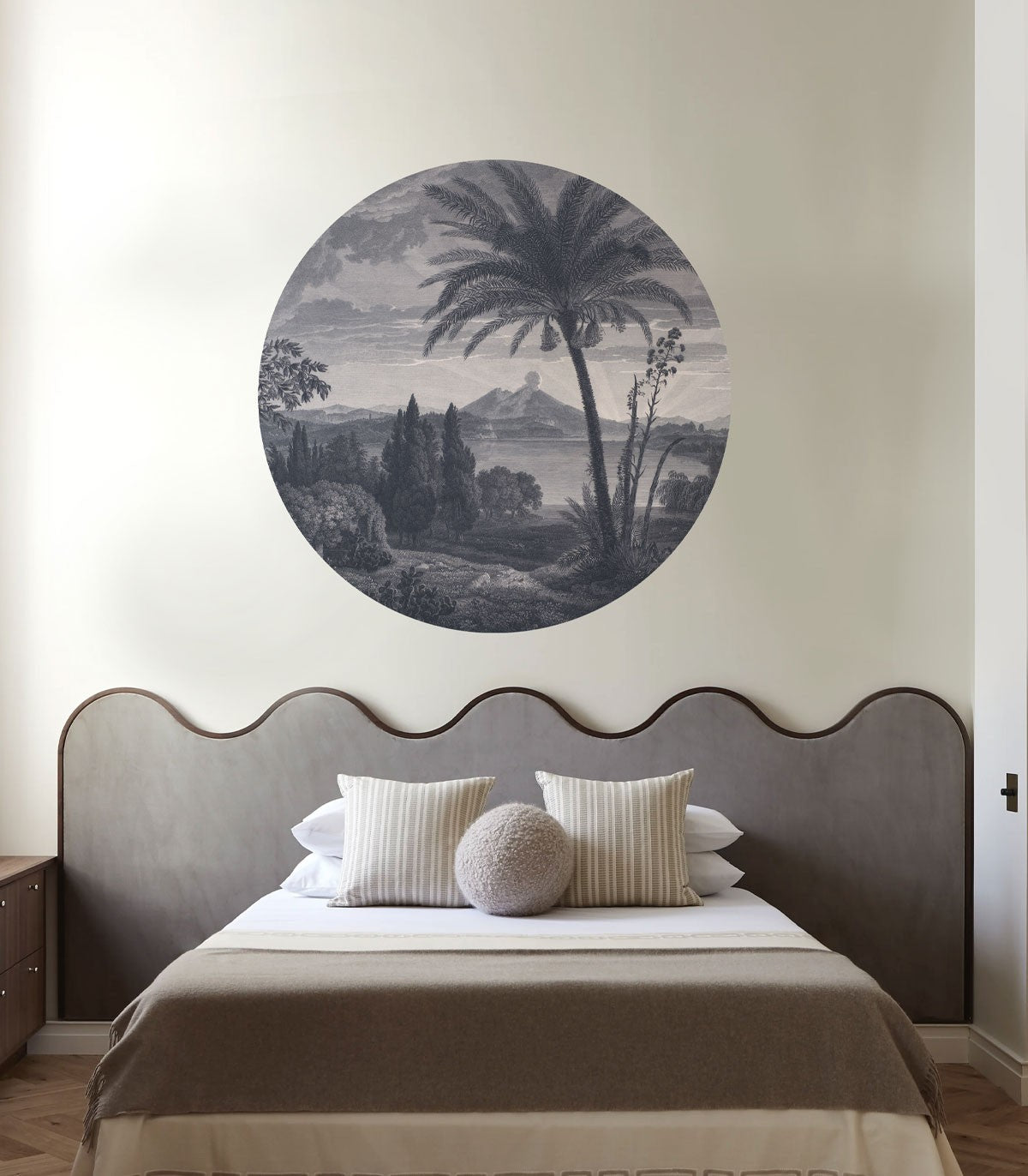 Dots Tropical Volcano Vista blue - Wallcolors®