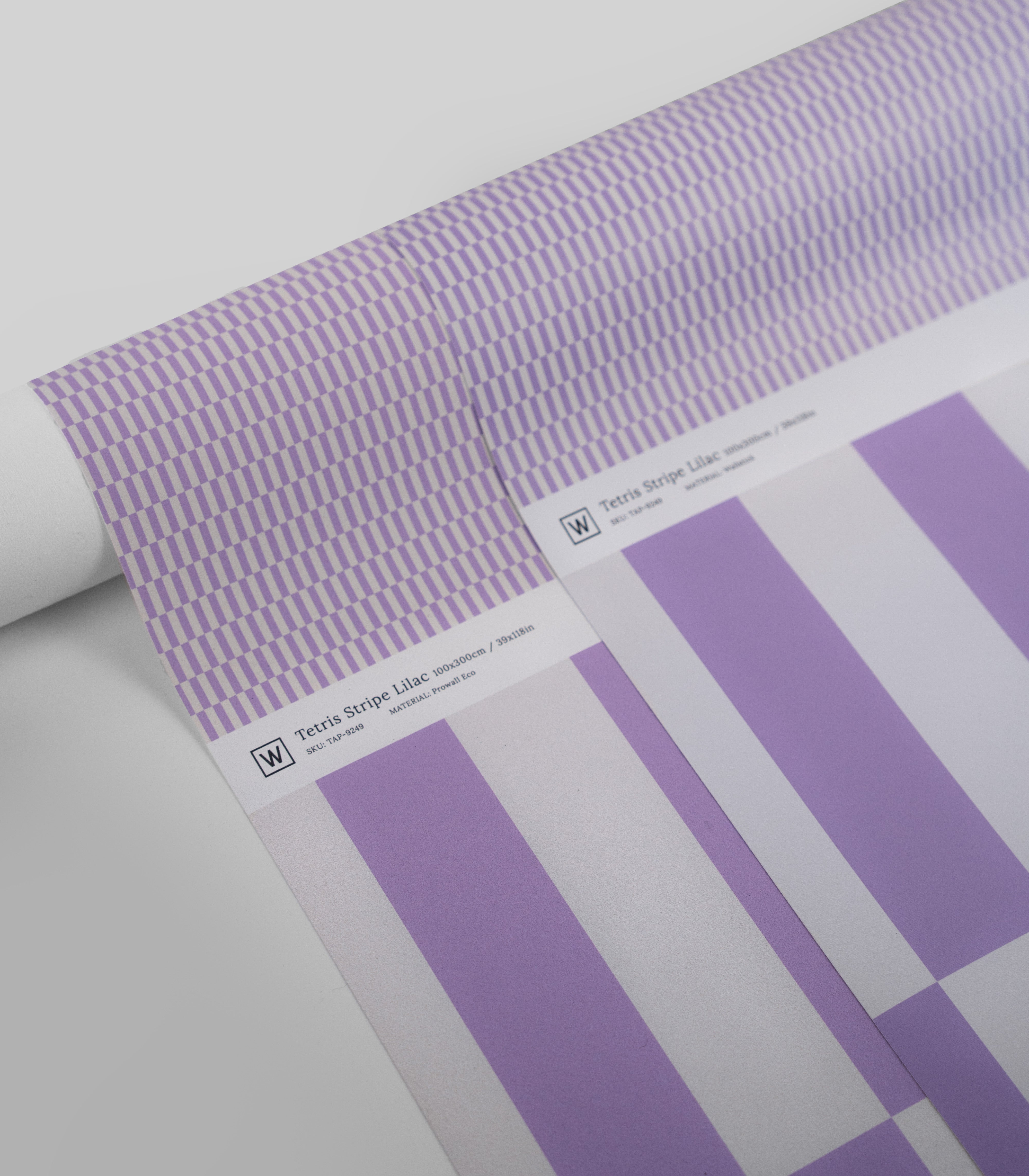 Wallpaper Tetris Stripe Lilac