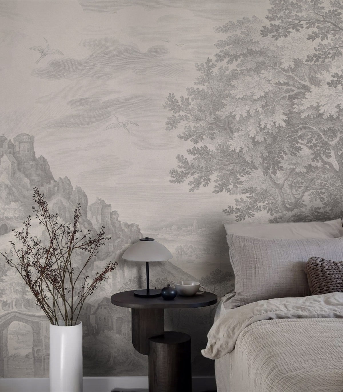 Tapeta Ethereal Forest Beige - Wallcolors®