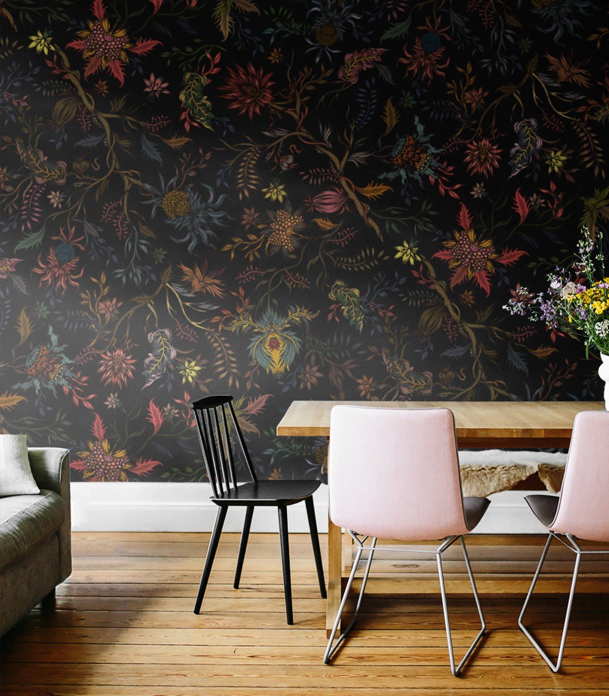 Tapeta Night Flowers - Wallcolors®