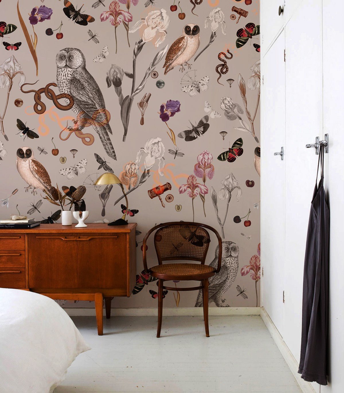 Tapeta Pink Owls - Wallcolors®